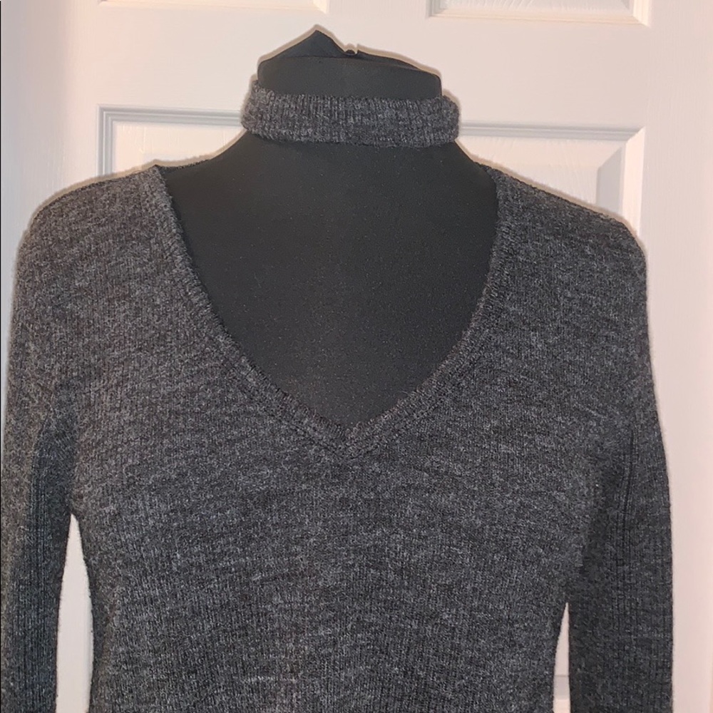 Black Swan sz L gray sweater dress/top - Picture 3 of 4